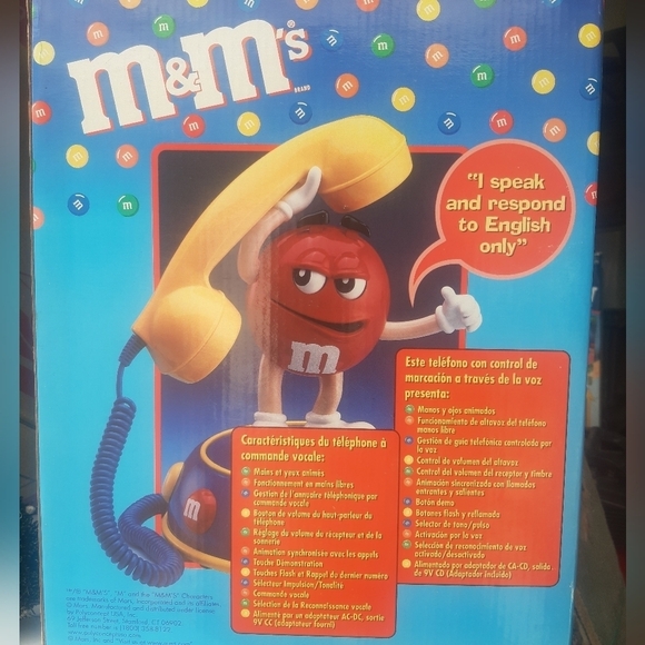 Rare M&M Voice Activated Telephone NEW NIB - Picture 5 of 7